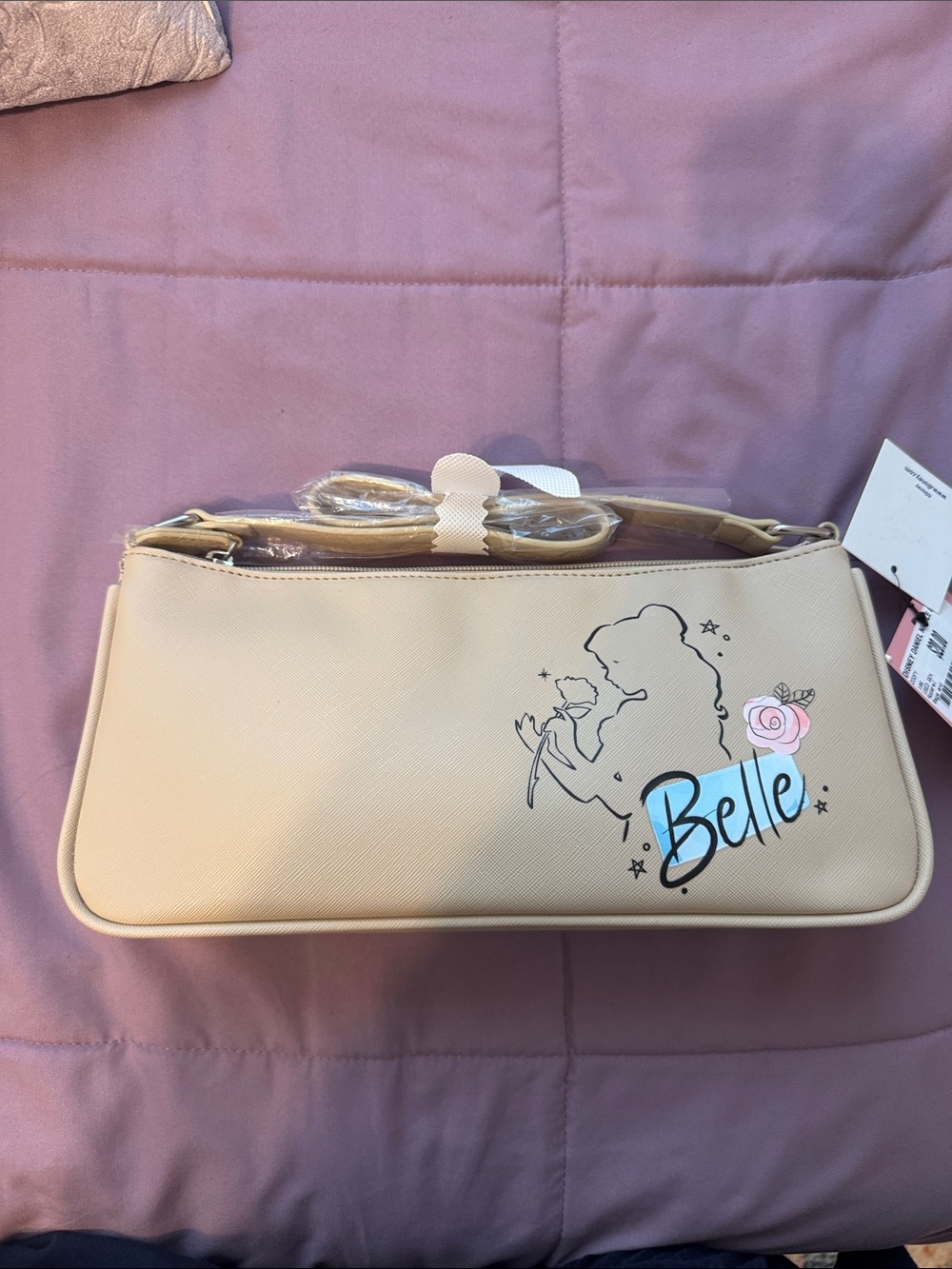 Belle Themed Beige Shoulder Bag Disney Danielle Nicole Purse